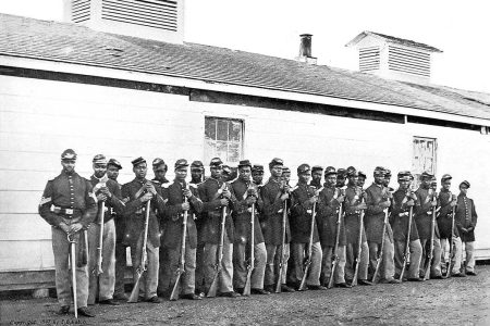 African American Civil War soldiers, 1865, Petersburg, VA