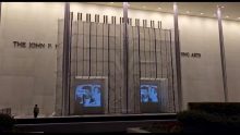 Protest Videos Screened on the Kennedy Center Tarp