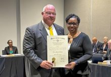 Major Jillian Banks Honored for Years of Service