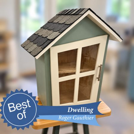 In 2024, Roger Gauthier built a “Little Free Library” for a local church, winning the dwelling category.