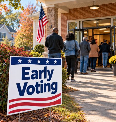 Early Voting line crop